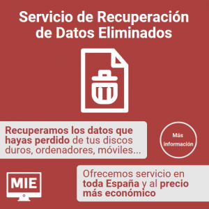 Servicio de Recuperación de Datos Eliminados